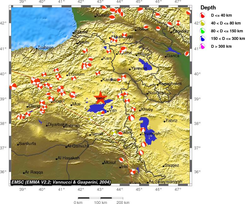 Regional moment Tensor