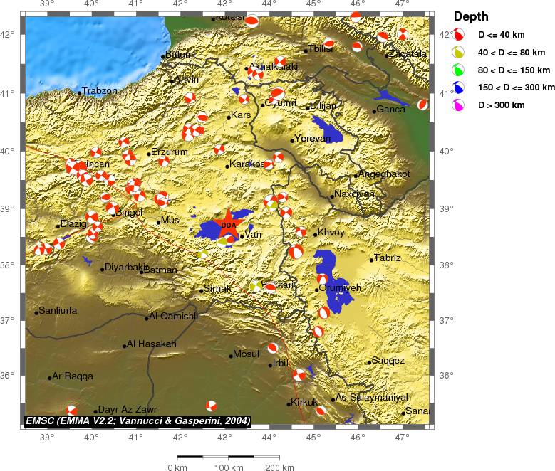 Regional moment Tensor