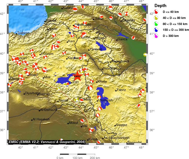 Regional moment Tensor