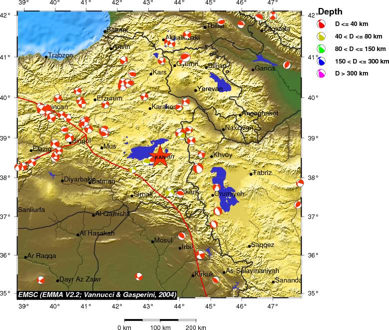 Regional moment Tensor