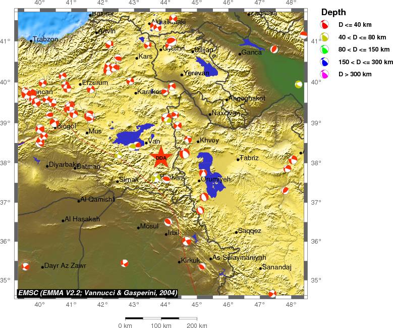 Regional moment Tensor