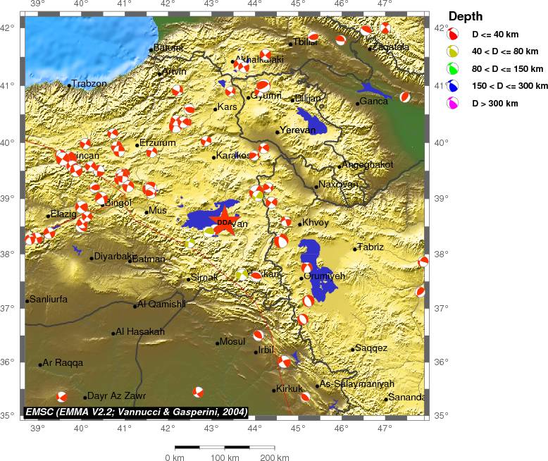 Regional moment Tensor