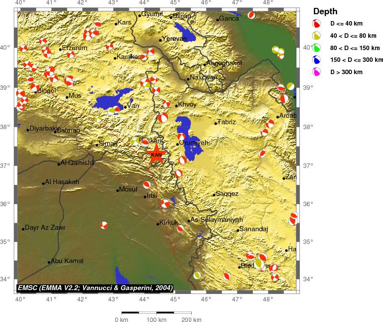 Regional moment Tensor