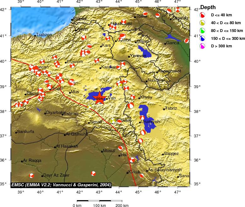 Regional moment Tensor