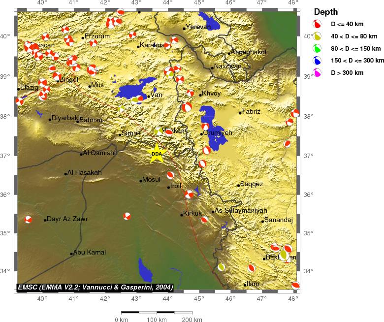 Regional moment Tensor