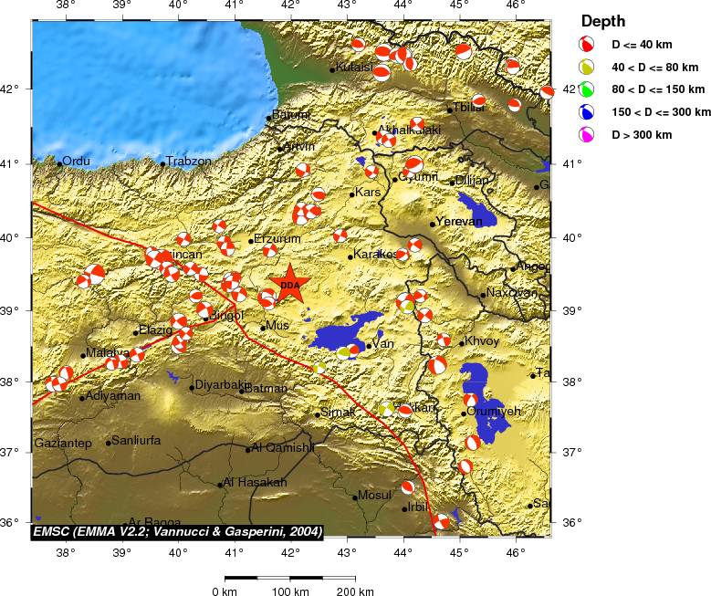Regional moment Tensor