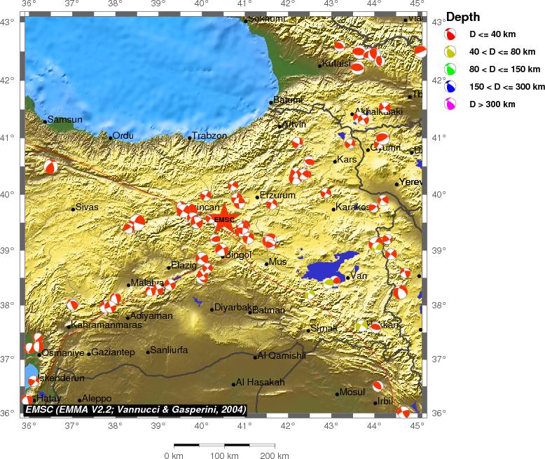 Regional moment Tensor