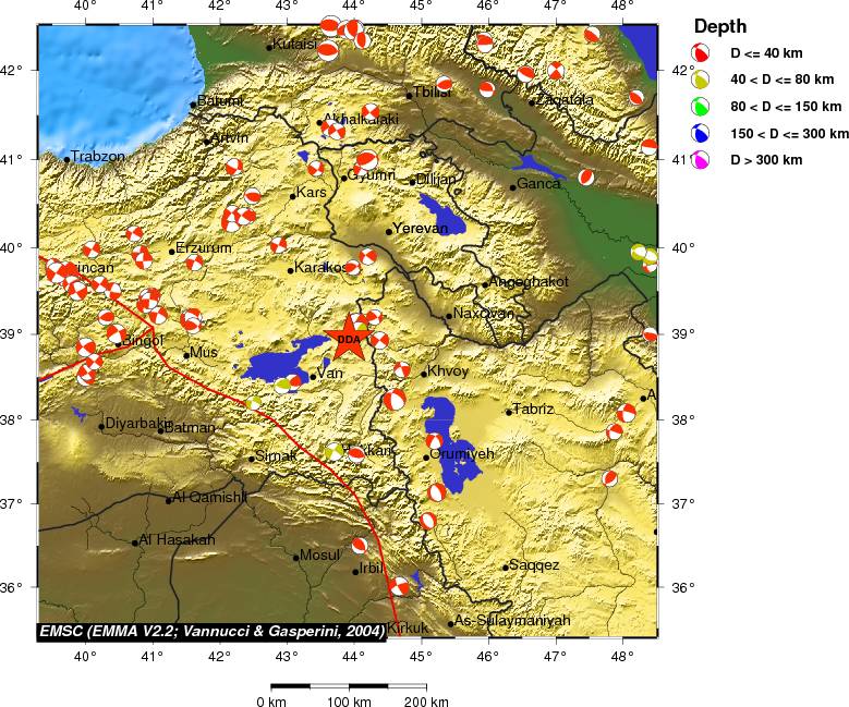 Regional moment Tensor