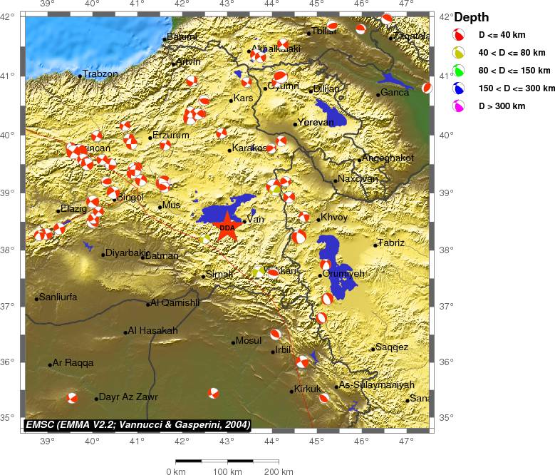 Regional moment Tensor