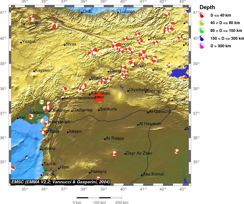 Regional moment Tensor