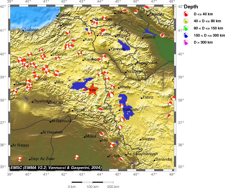 Regional moment Tensor