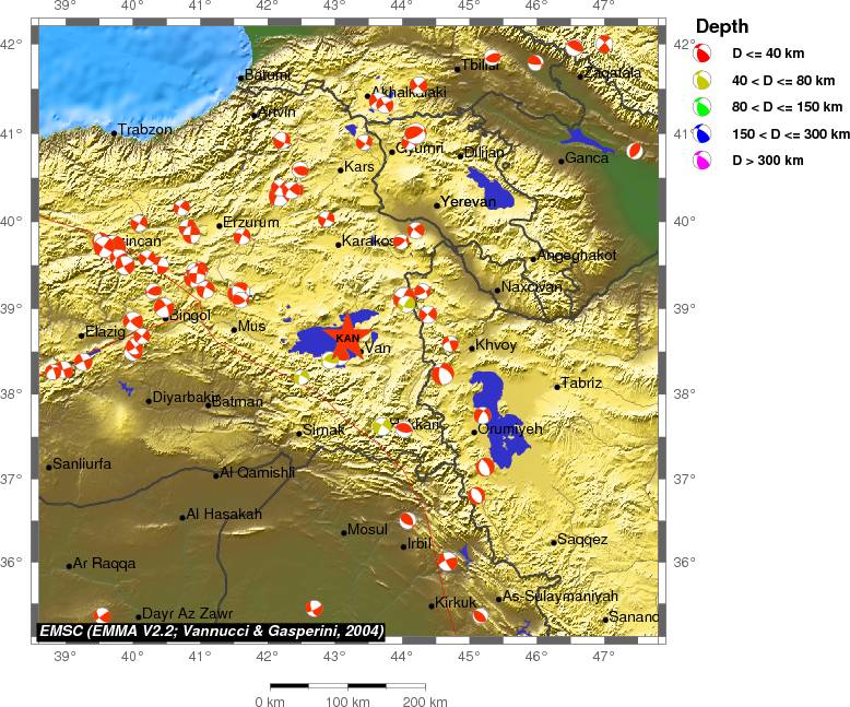Regional moment Tensor