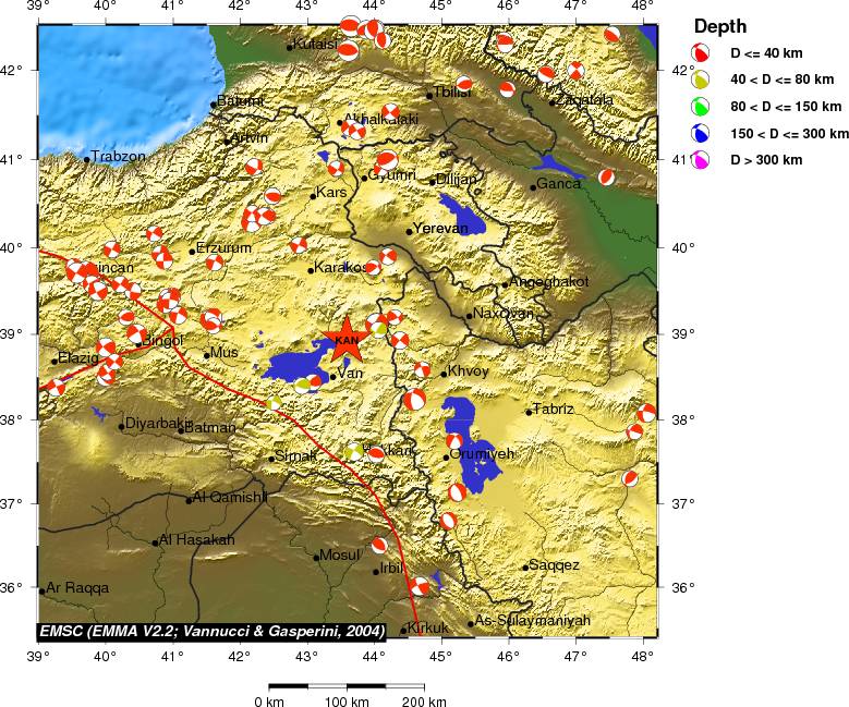 Regional moment Tensor
