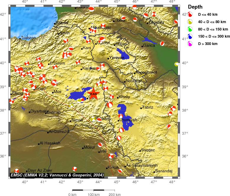Regional moment Tensor