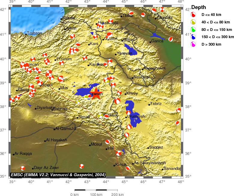 Regional moment Tensor