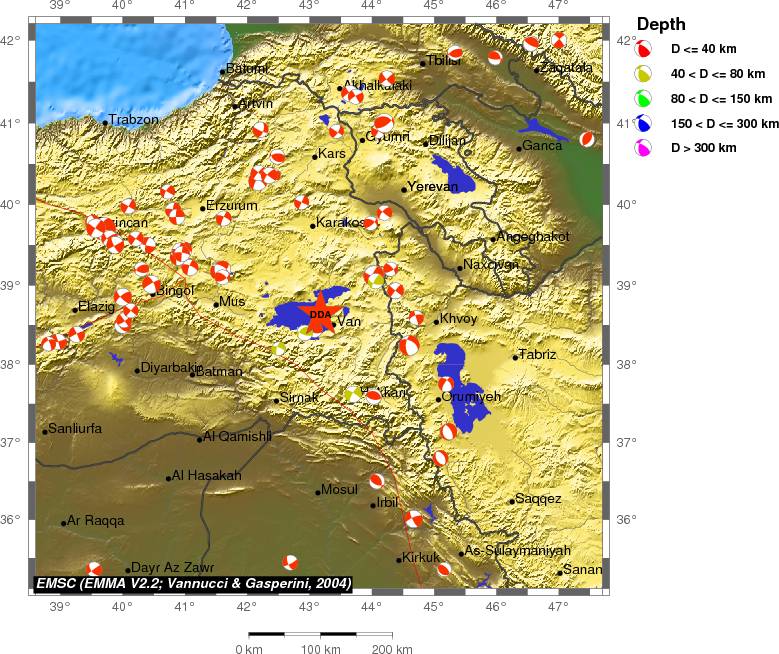 Regional moment Tensor