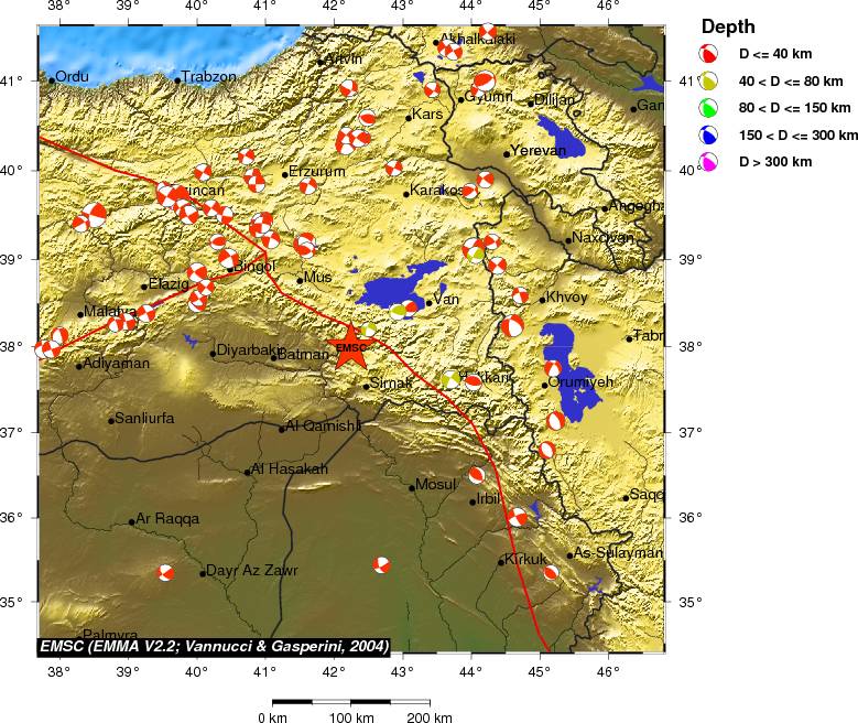 Regional moment Tensor