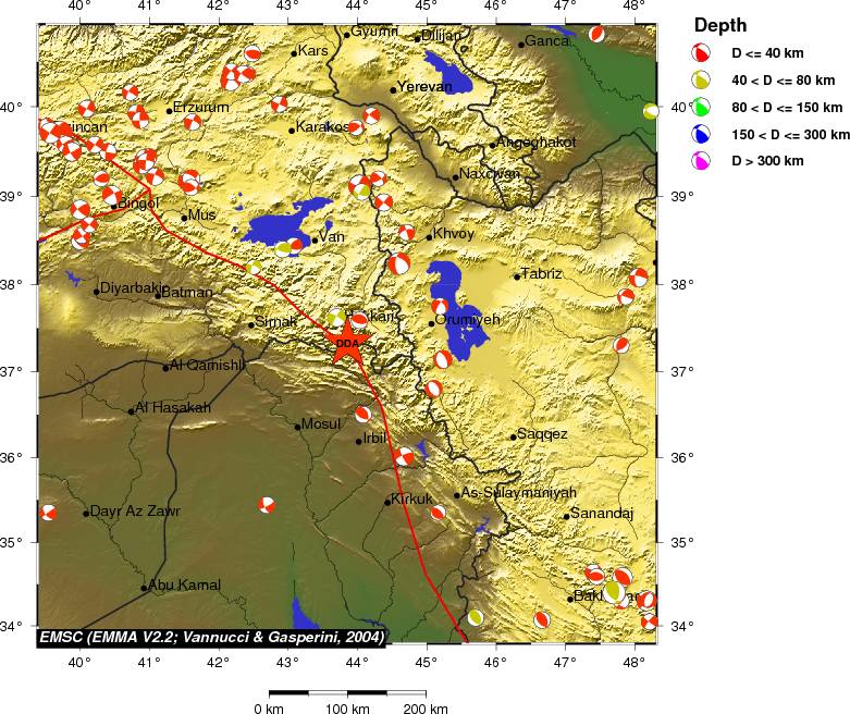 Regional moment Tensor