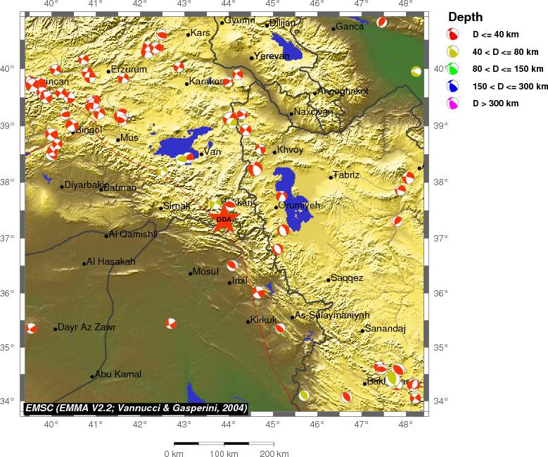 Regional moment Tensor