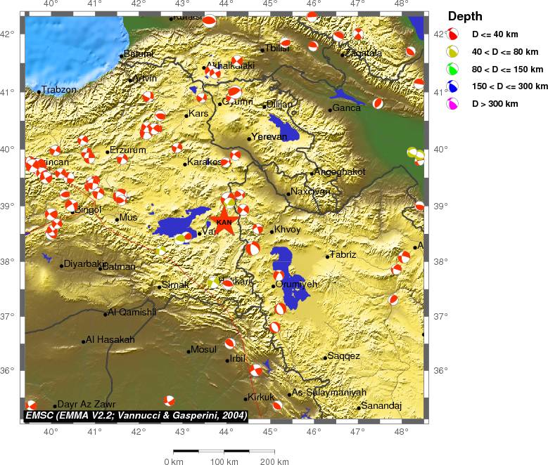 Regional moment Tensor