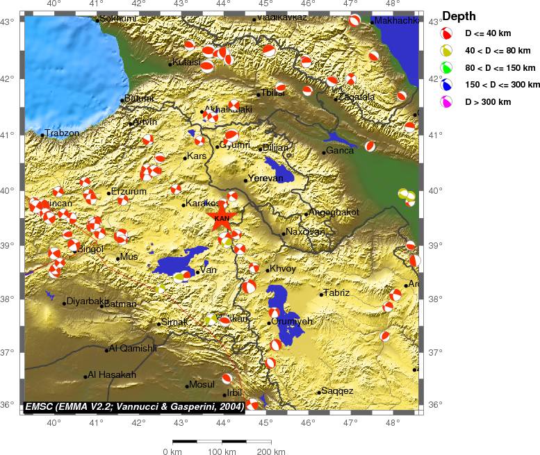 Regional moment Tensor