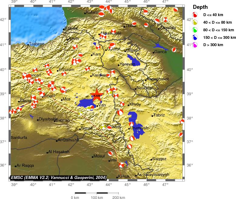 Regional moment Tensor