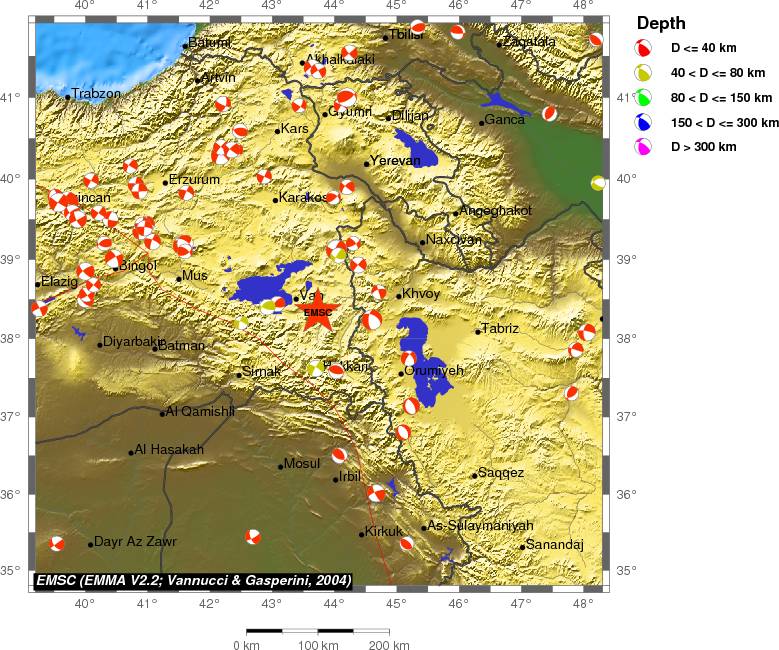 Regional moment Tensor