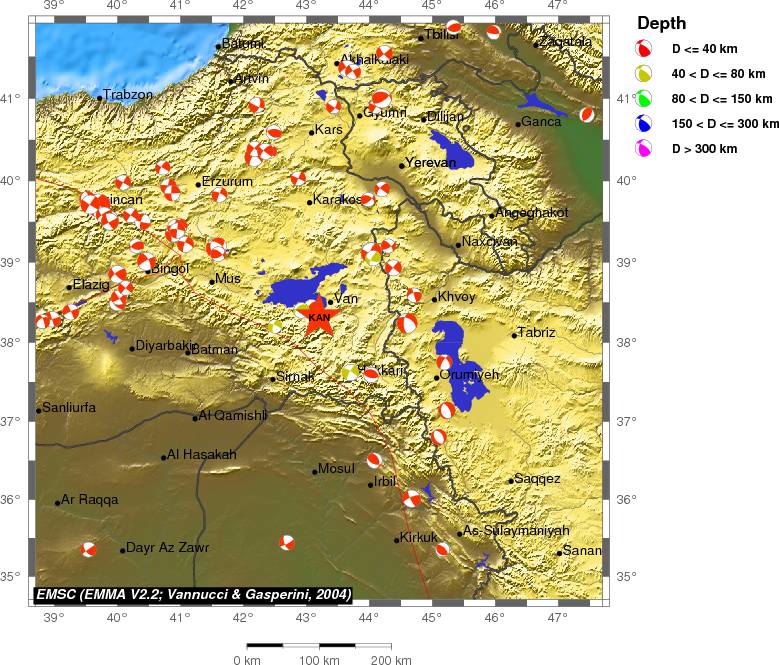 Regional moment Tensor