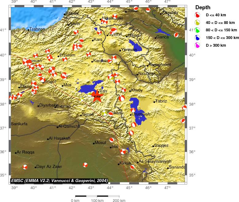 Regional moment Tensor