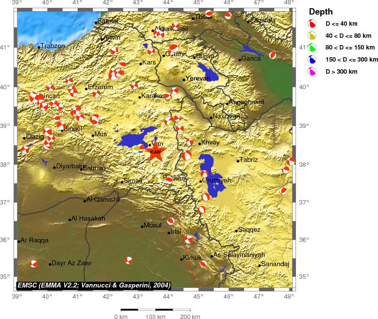 Regional moment Tensor