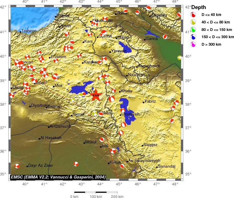 Regional moment Tensor