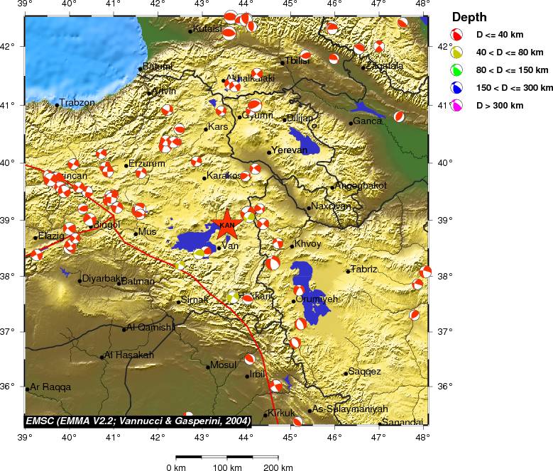 Regional moment Tensor