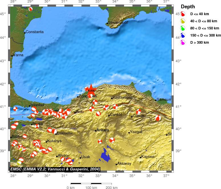 Regional moment Tensor