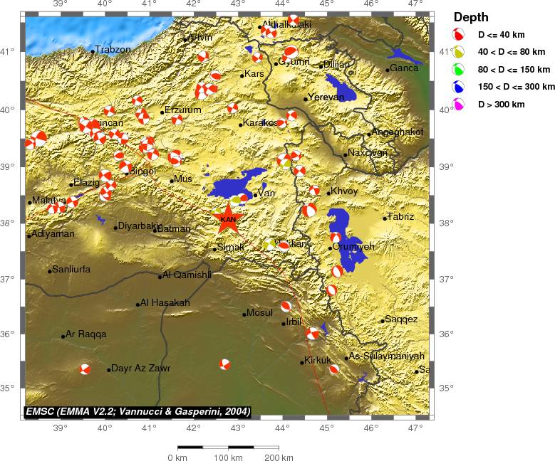 Regional moment Tensor
