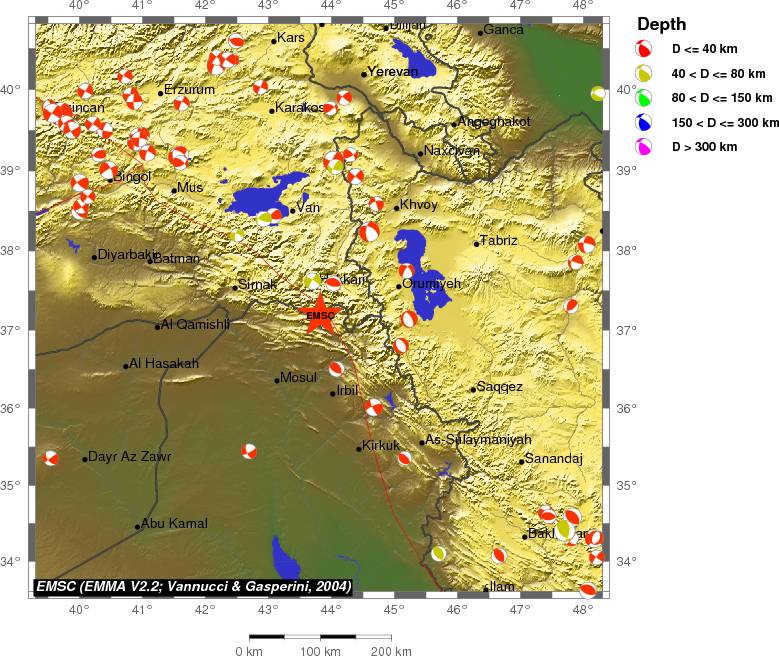 Regional moment Tensor