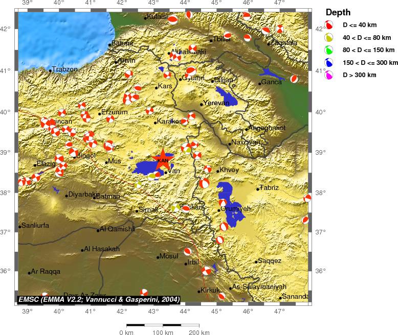 Regional moment Tensor