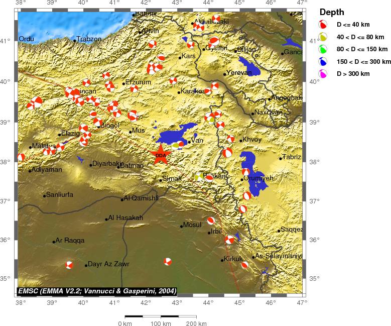 Regional moment Tensor