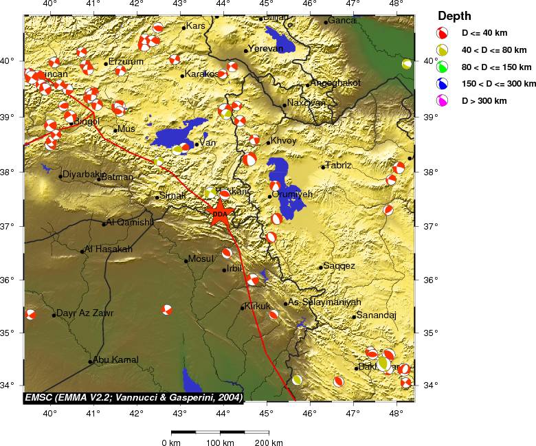 Regional moment Tensor
