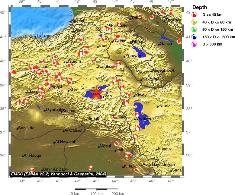 Regional moment Tensor