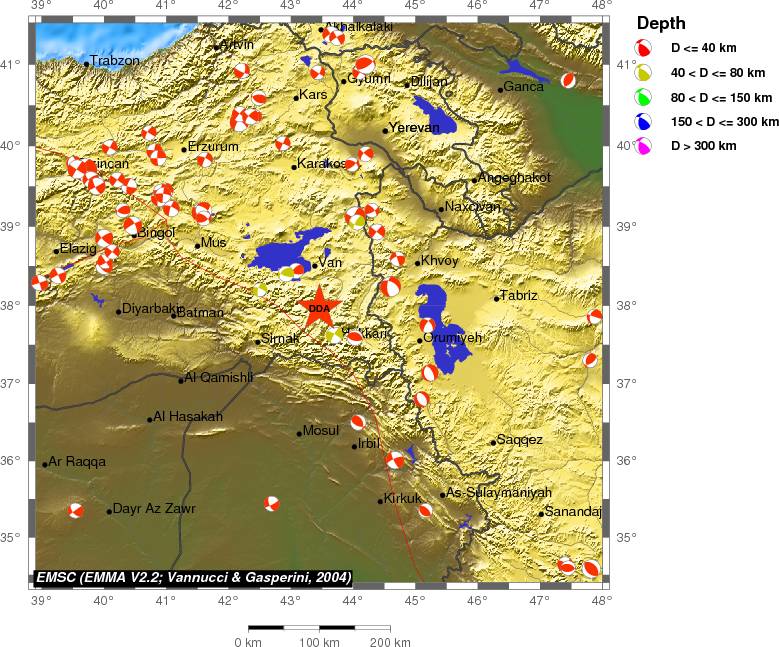Regional moment Tensor
