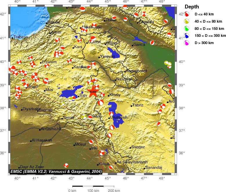 Regional moment Tensor