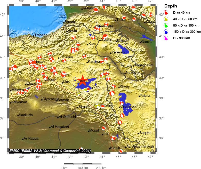 Regional moment Tensor