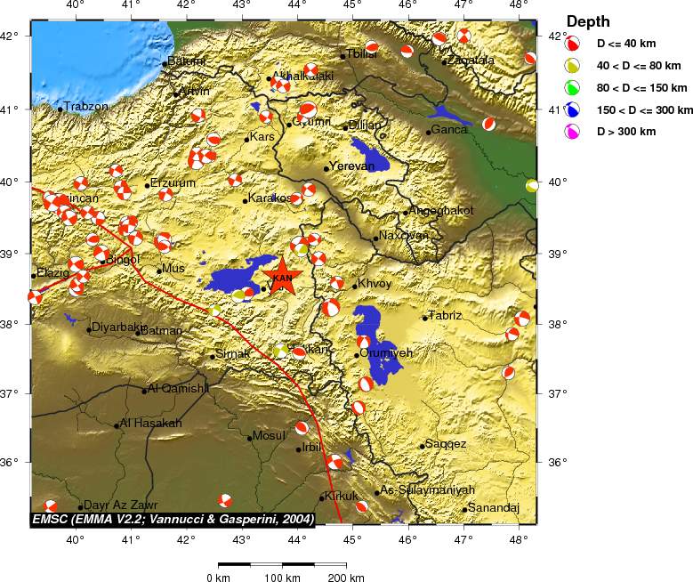 Regional moment Tensor