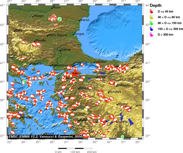 Regional moment Tensor
