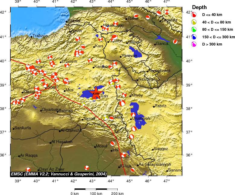 Regional moment Tensor