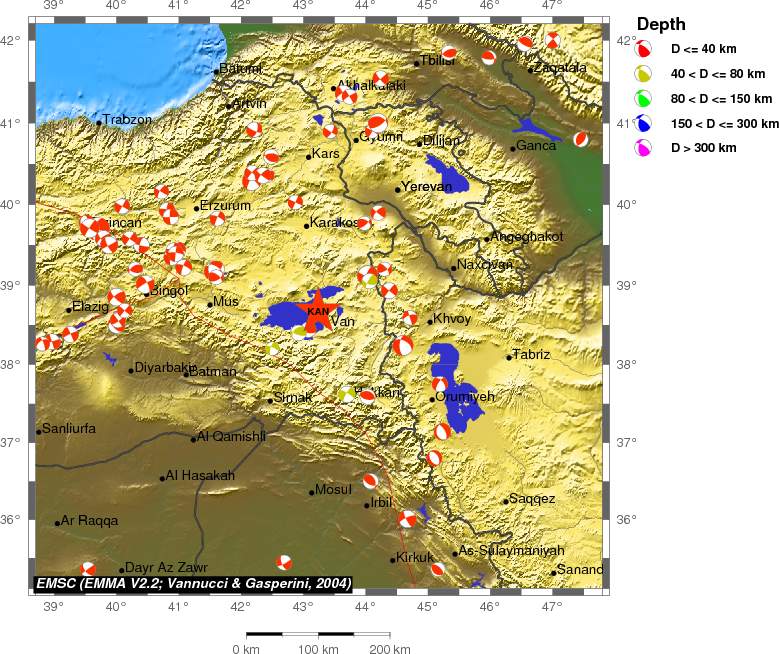 Regional moment Tensor