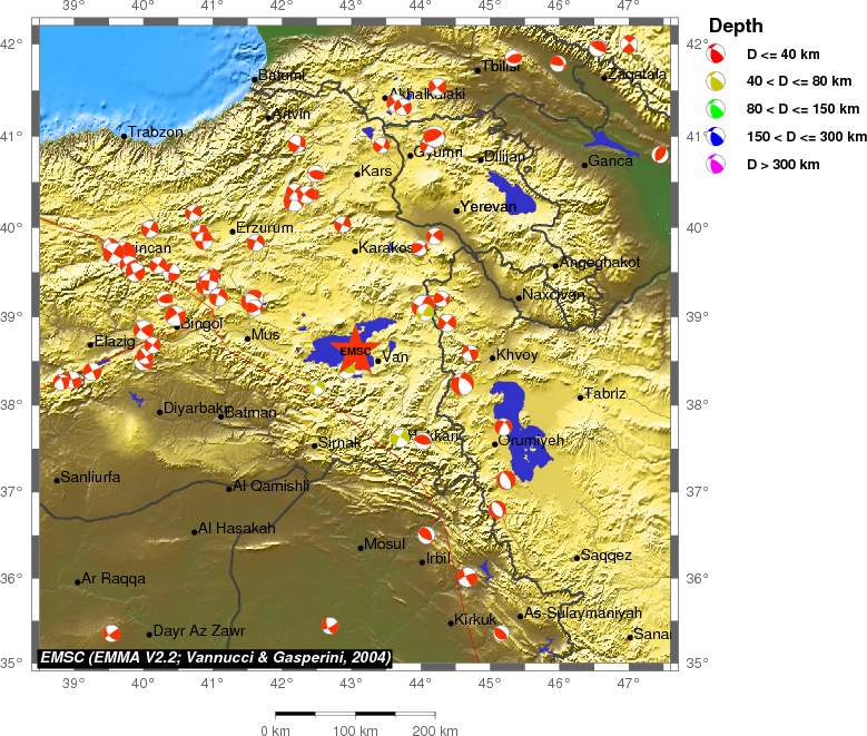 Regional moment Tensor