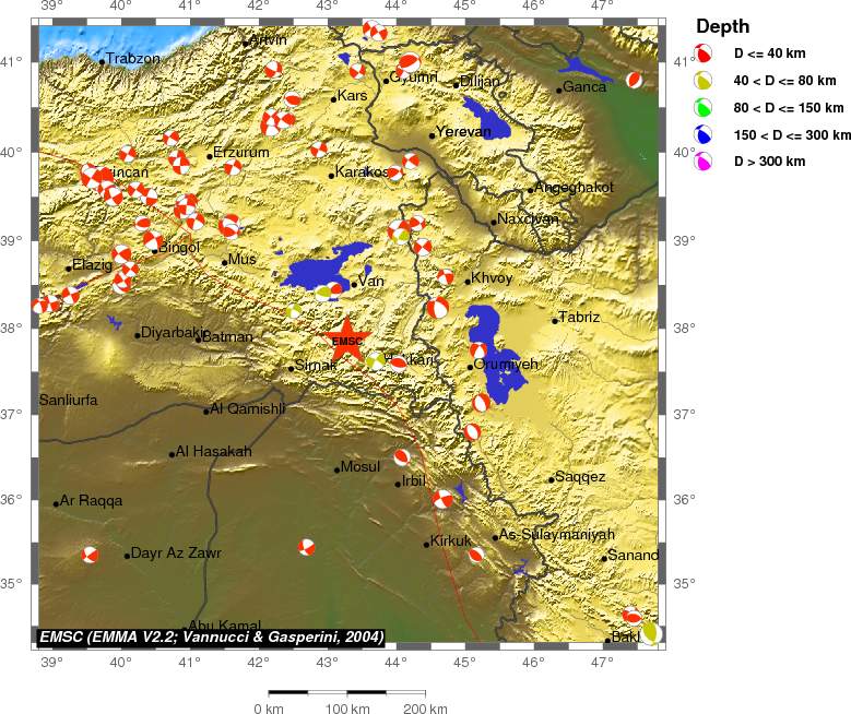Regional moment Tensor