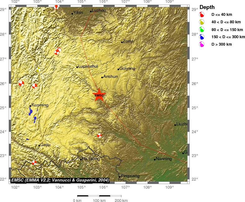 Regional moment Tensor