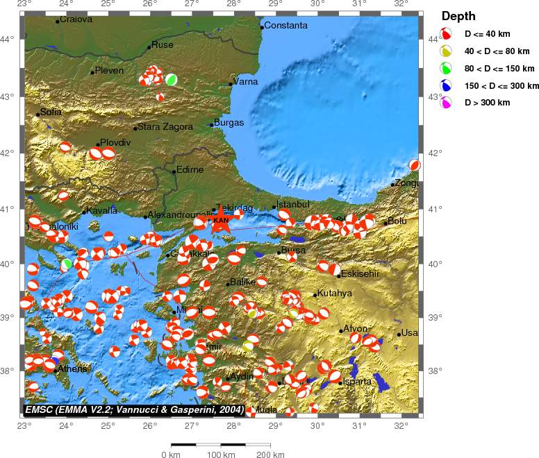 Regional moment Tensor